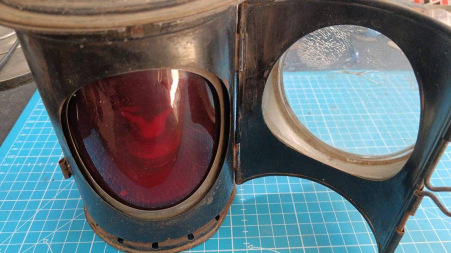 Vintage railway lamp