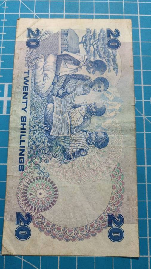 Kenya 20 shillings note - R1 start!!!!!!!!