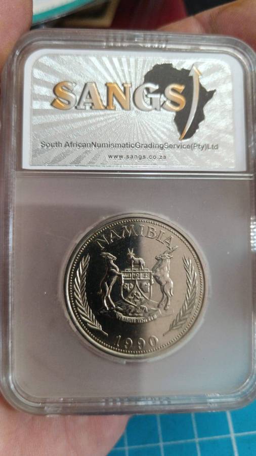 Namibian 1990 1 dollar pattern coin