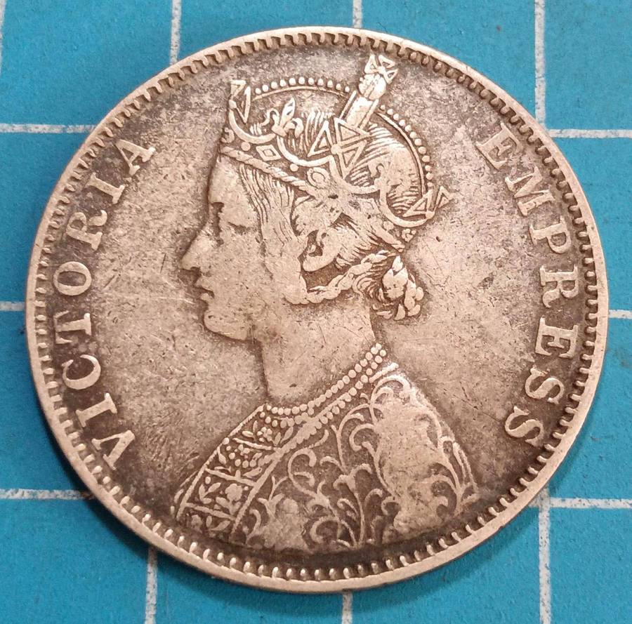 India 1892 1 Rupee