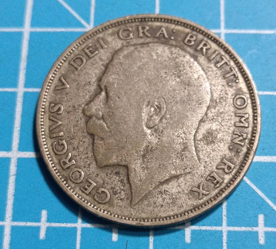 British 1923 half crown