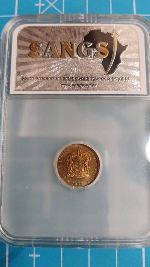 1977 half cent graded PF64