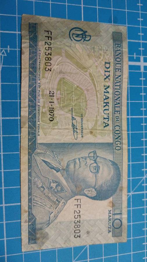 Congo dix makuta - 1970