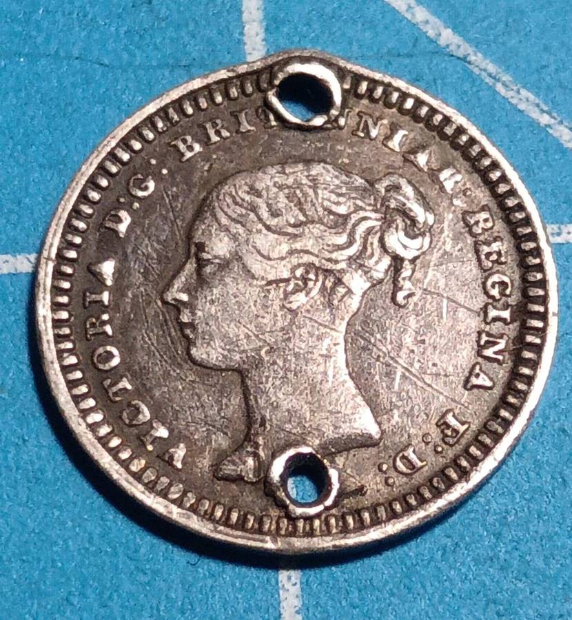 1843 1 1/2 pence