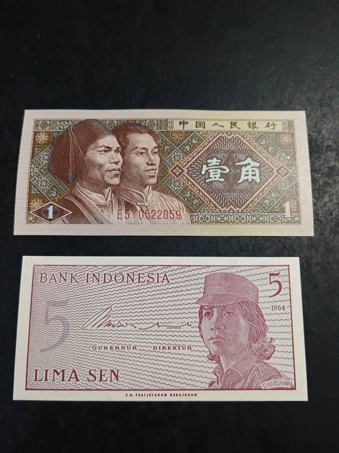mixed bank note pair