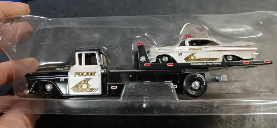 Police Truck and Trailer Model