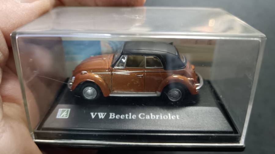 VW Beetle Model in Display Case