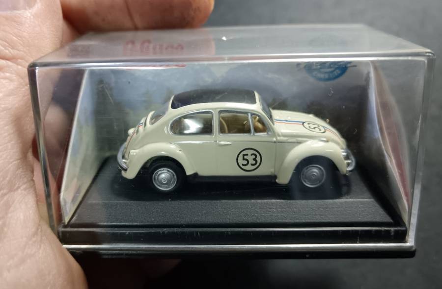 VW Beetle Model in Display Case