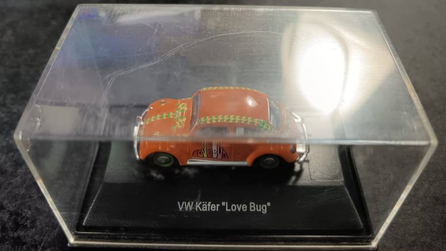 VW Love Bug in Display Case