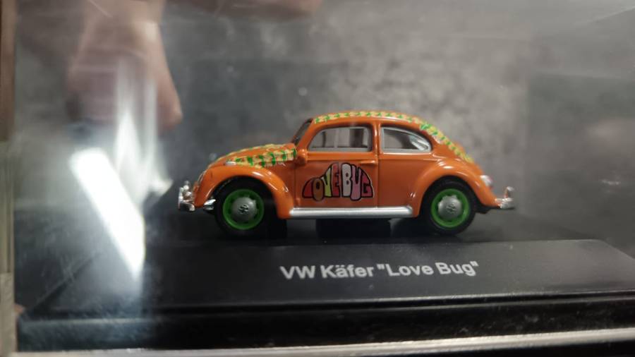 VW Love Bug in Display Case