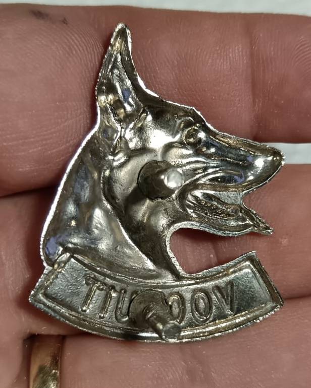 SADF - Dog Centre Cap Badge