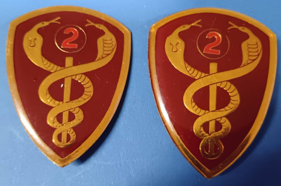 SADF - 2 Military Hospital Shoulder Flash Pair