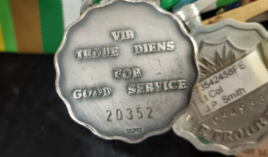 SADF/SANDF - Court Mounted 30 Year Service Medal Group to LT.Col J.P.Smith