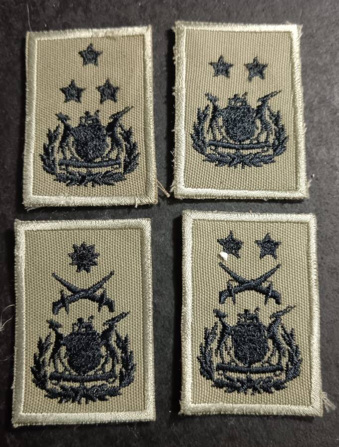 South African Army Rank Badge Lot