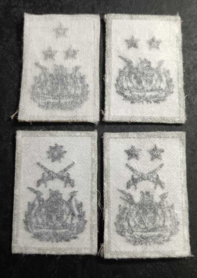 South African Army Rank Badge Lot