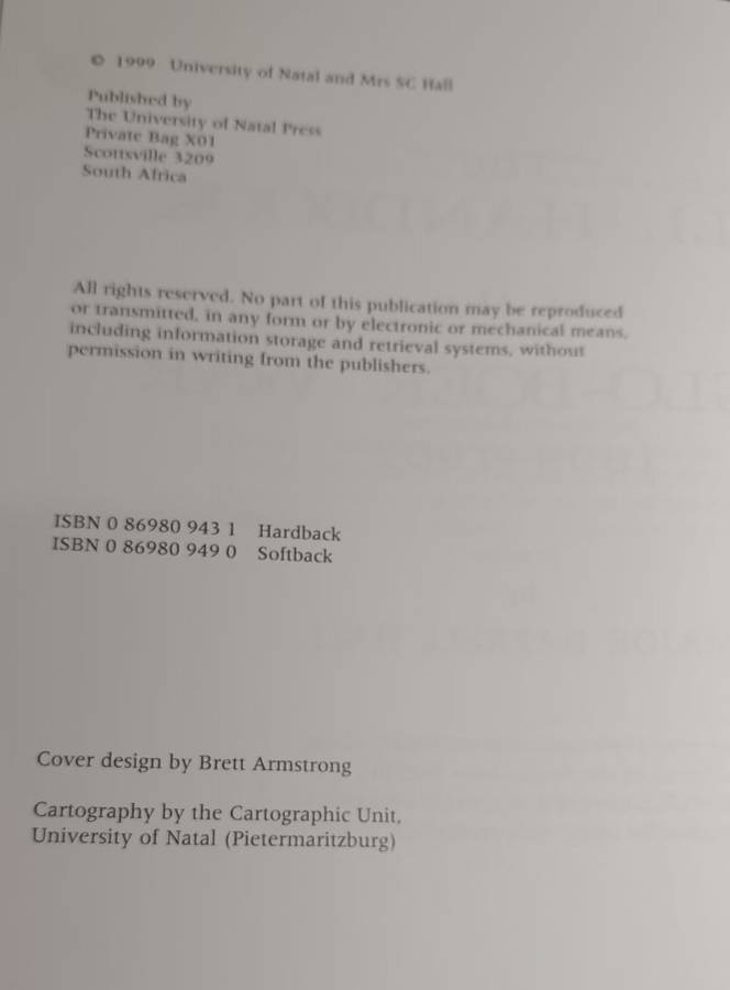 The hall handbook of the anglo-boer war: 1899-1902