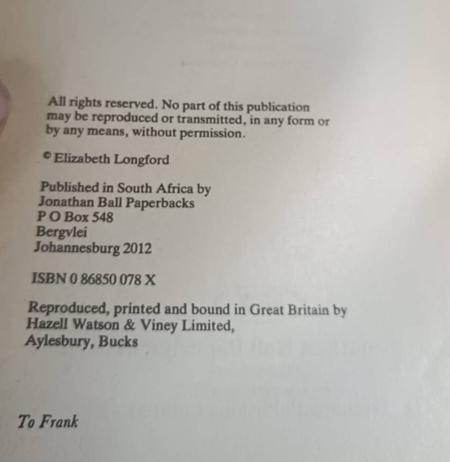 Jamesons Raid  Longford, Elizabeth
