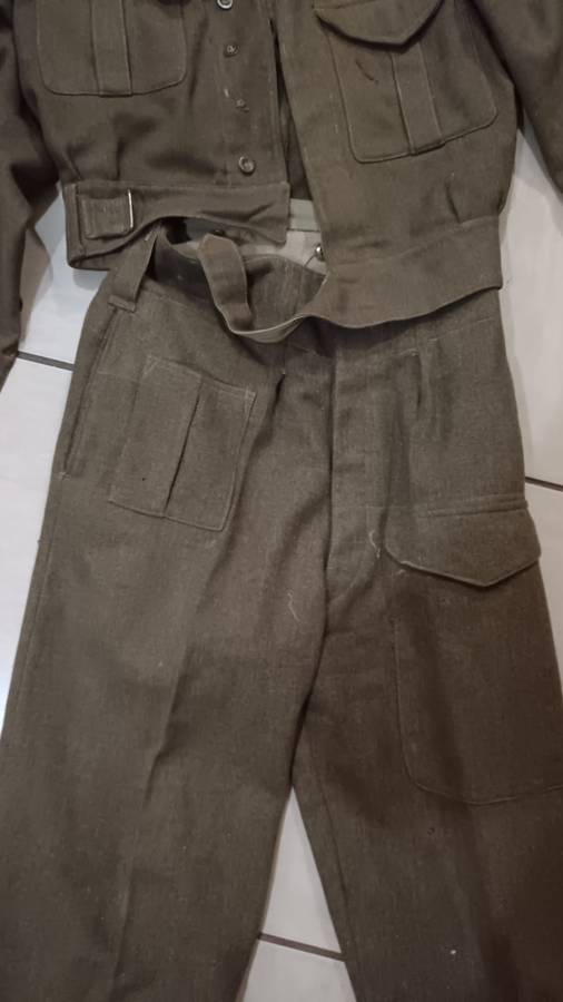 World War Two Army Battle Dress Dated 1943 - Top Condition