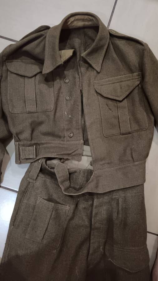 World War Two Army Battle Dress Dated 1943 - Top Condition