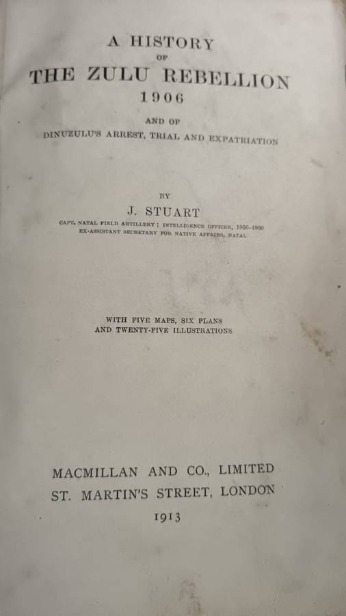 A History of the Zulu Rebellion 1906