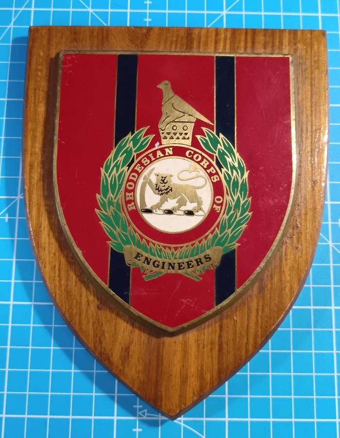 International - Rhodesian Engineers Plaque ( Top Condition )