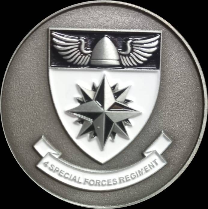 SADF/SANDF - 4 Special Forces ( Recce ) Challange Coin ( Numbered )