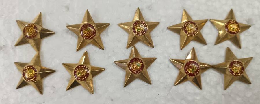 SADF/SANDF - Smaller Rank Star Lot ( 10 Per Set - 8 Sets Available )