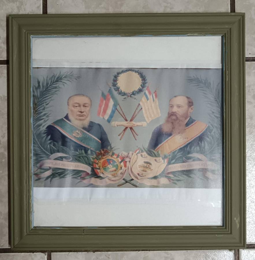 Large Framed Images of Presidents Kruger and Steyn