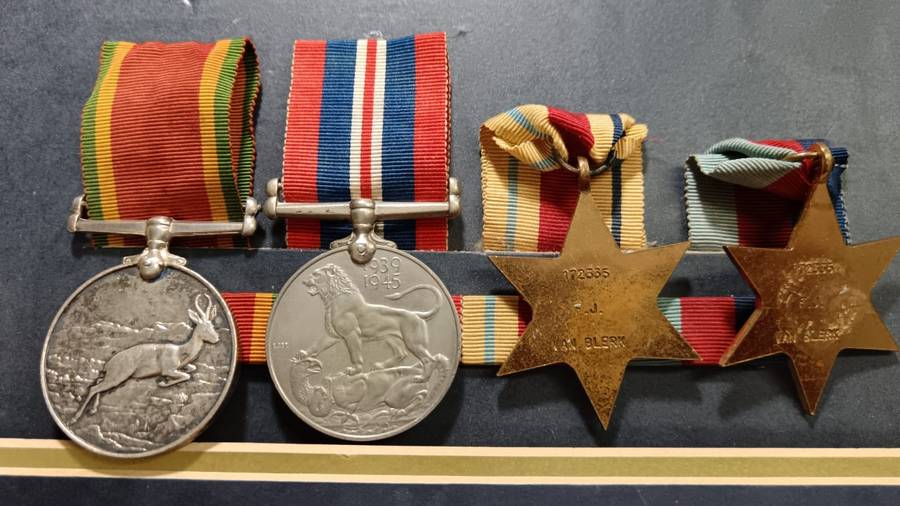 Full Size World War Two Group of 4: 172335 J Van Blerk