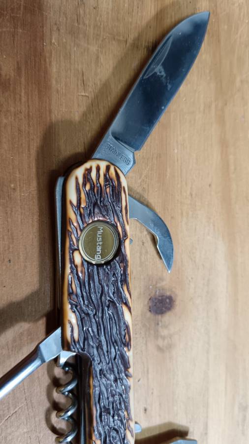 Vintage 60s Stag Handle Pocket Knife