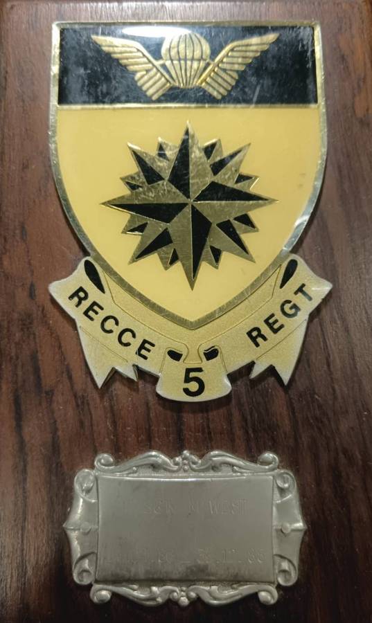 Special Forces Super Soldier - Mike West ( SAS and Recce ) Operators Plaque