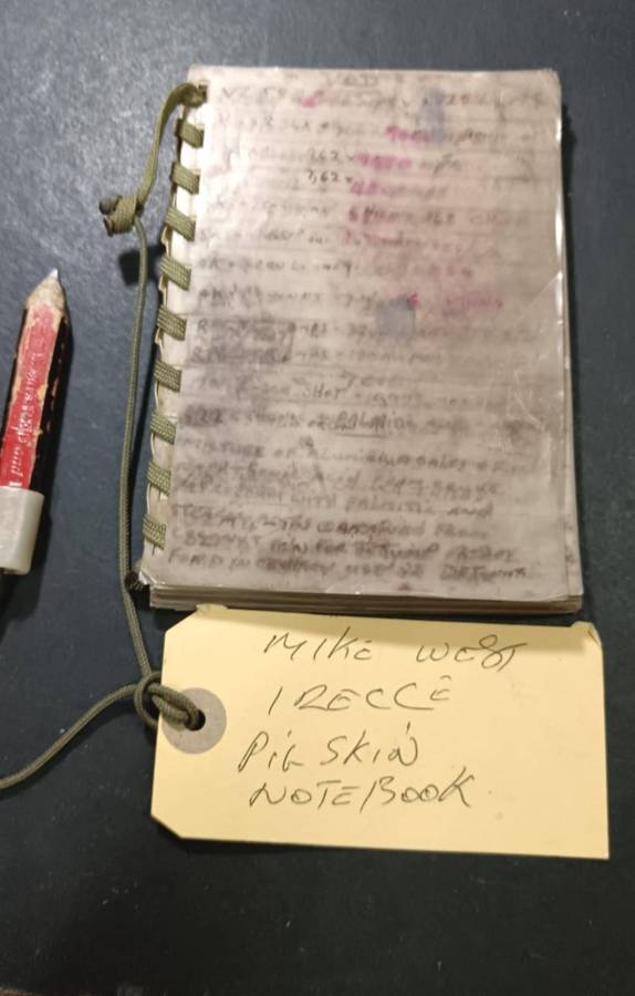 Special Forces Super Soldier - Mike West ( SAS and Recce ) 1 Recce Pig Skin Notebook