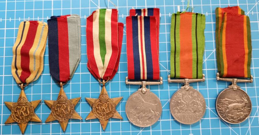 Full Size World War Two Group of 6:152607  S.S.Hulme