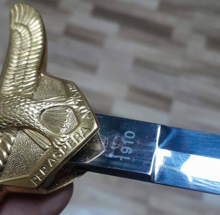 SADF - Air Force Ceremonial Dagger Complete with Belt and hangers