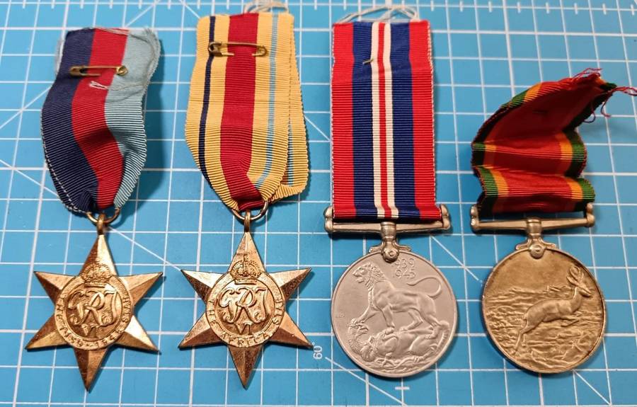 Full Size world War Two Group of 4:21390 T.H.A Rogers