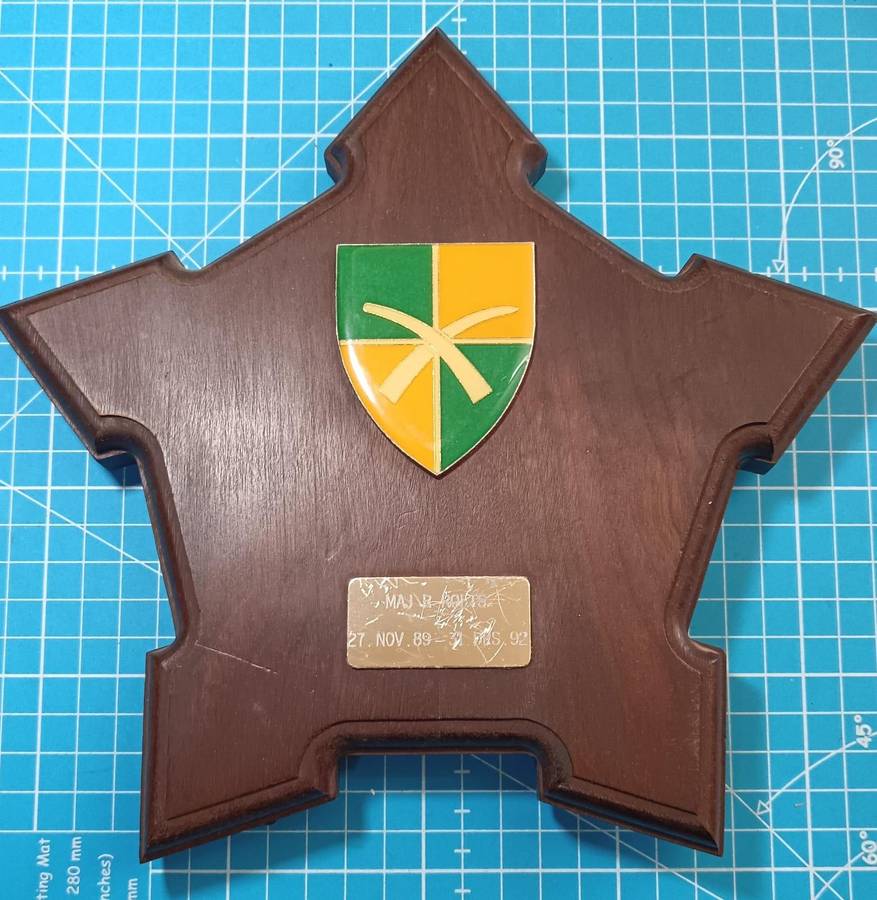 SADF - Group HQ Commemorative Plaque