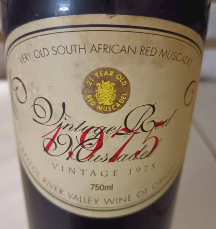 Very old South African Red Muscadel - Vintage 1975