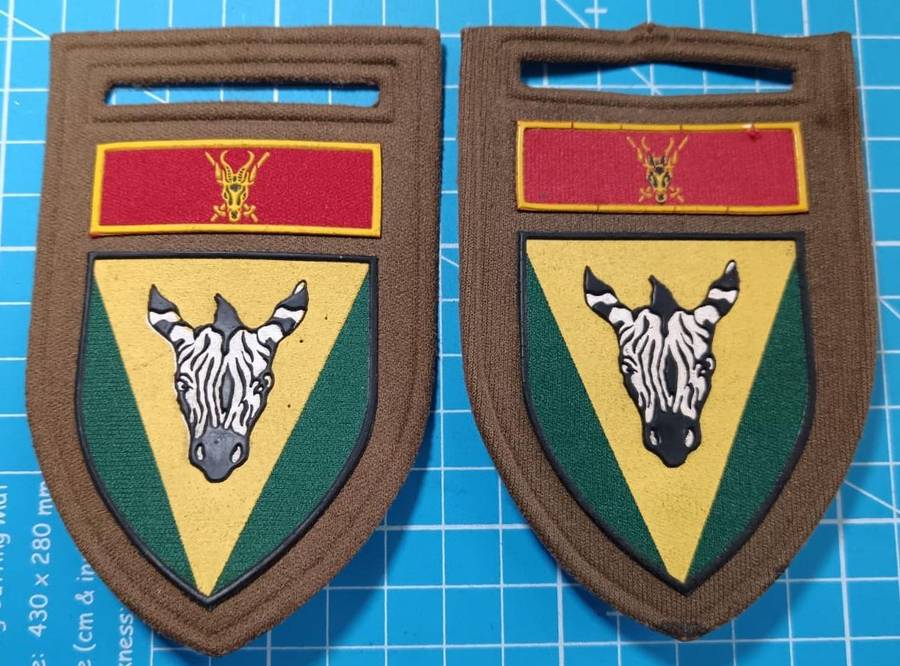 SADF - Cape Regiment Tupper Flash Pair