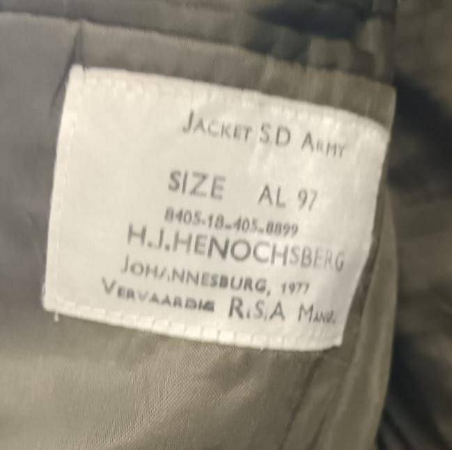 SADF - Commando Step out Jacket