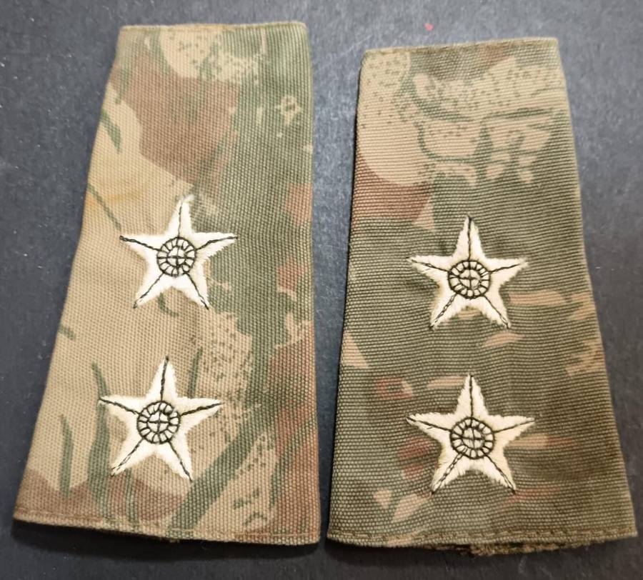 South African Task Force Camo Slip on Ranks