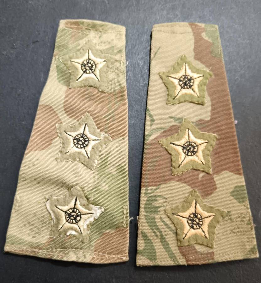 South African Task Force Camo Slip on Ranks