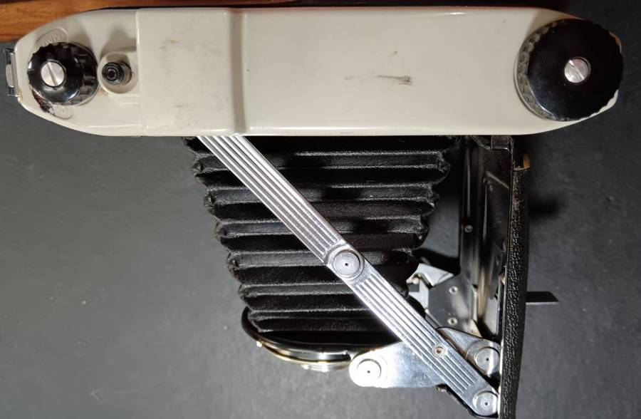 Vintage Kodak Junior 1 Camera With Original Case and Kodette III Shutter