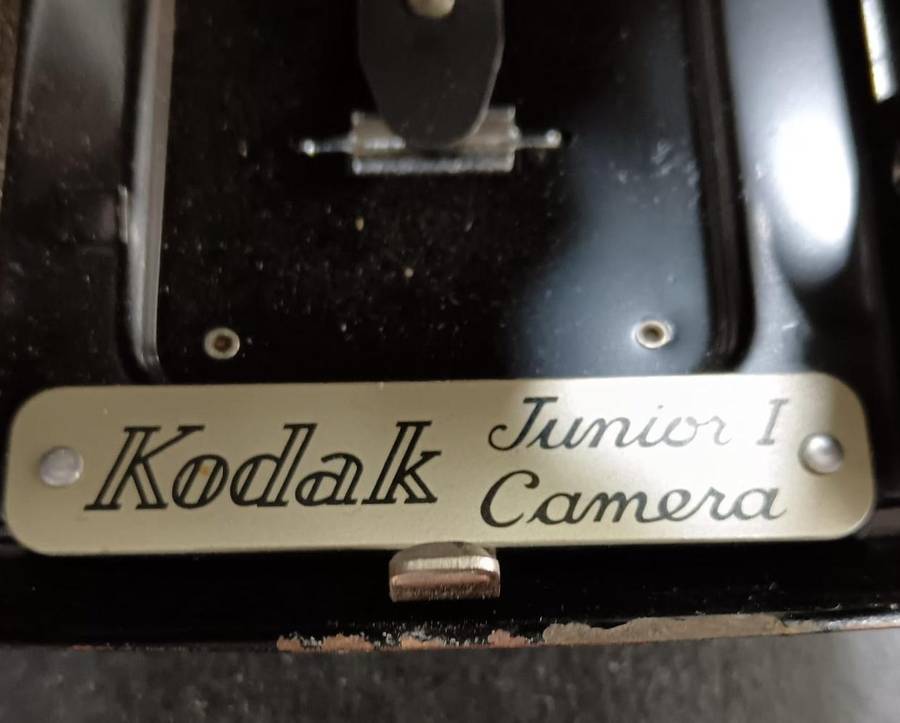 Vintage Kodak Junior 1 Camera With Original Case and Kodette III Shutter