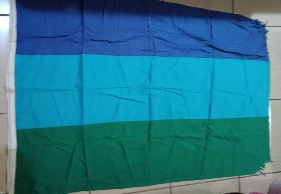 SADF - Corps of Signals Flag - 1.8M by 1.2M ( Damaged )