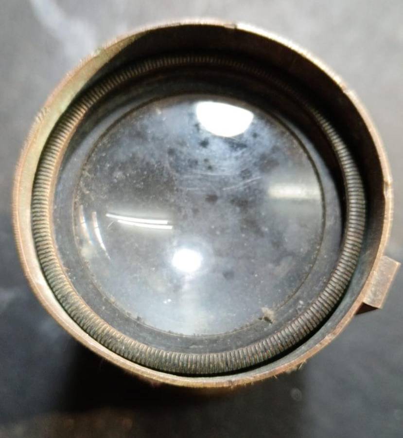 Vintage Brass Movie Camera Lens
