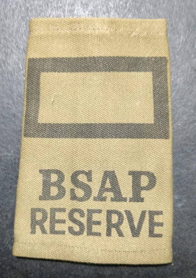 Rhodesia BSAP Reserve Section Leader Shoulder Slip On Rank Badge