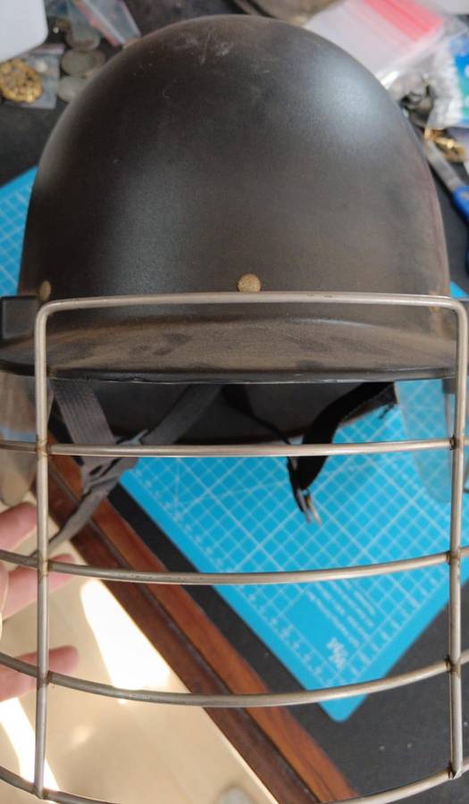 Old South African Railway Police Riot Helmet - Early Type