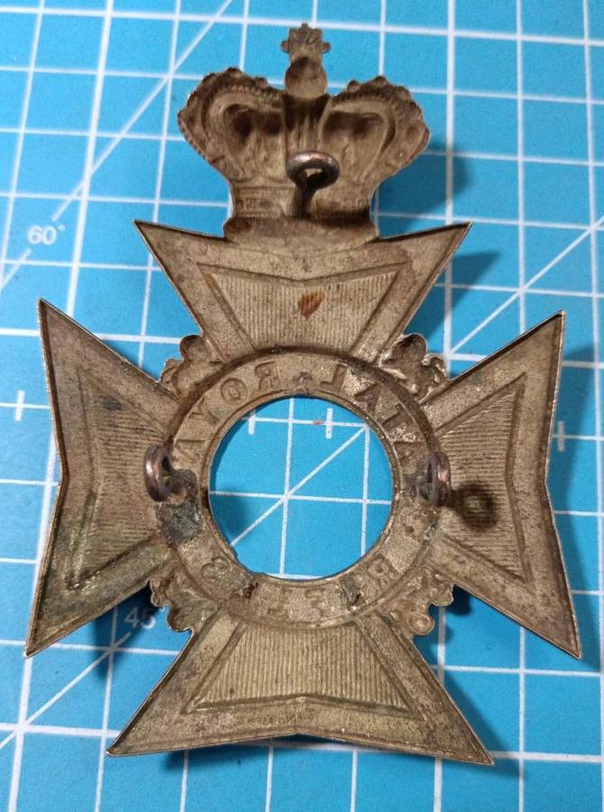 Vintage Natal Royal Rifles Helmet Plate