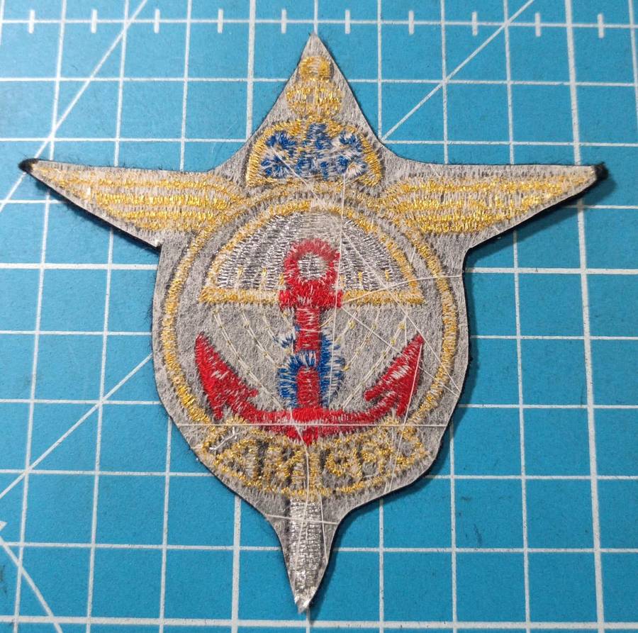 France Navy Marine Infantry Indochina 6th Airborne Regiment SAS Marine Patch Badge