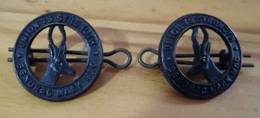 SADF - Union Collar Badge Pair
